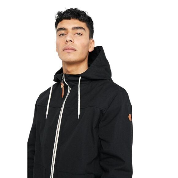 RVLT Revolution Men's Black Hooded Summer Jacket Size S - Picture 2 of 15